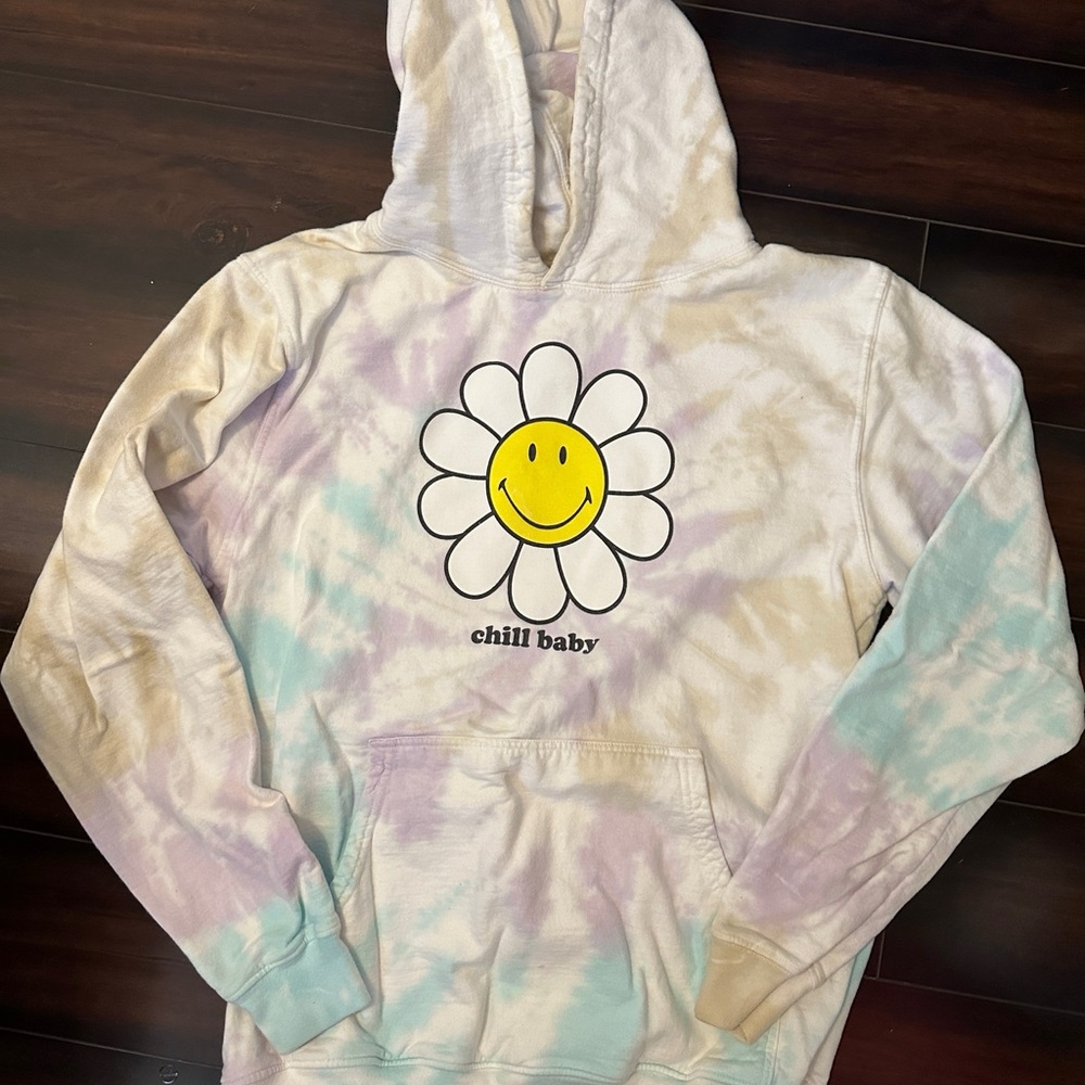 BSR Smiley tie dye hoodie
